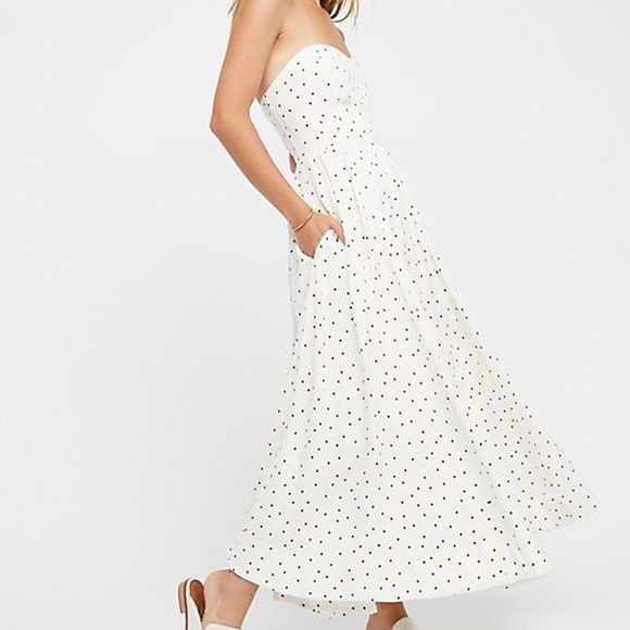 FREE PEOPLE BELLA DONNA POLKA DOT DRESS - Picture 1 of 3